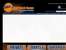 Tablet Screenshot of bobkochhoops.com